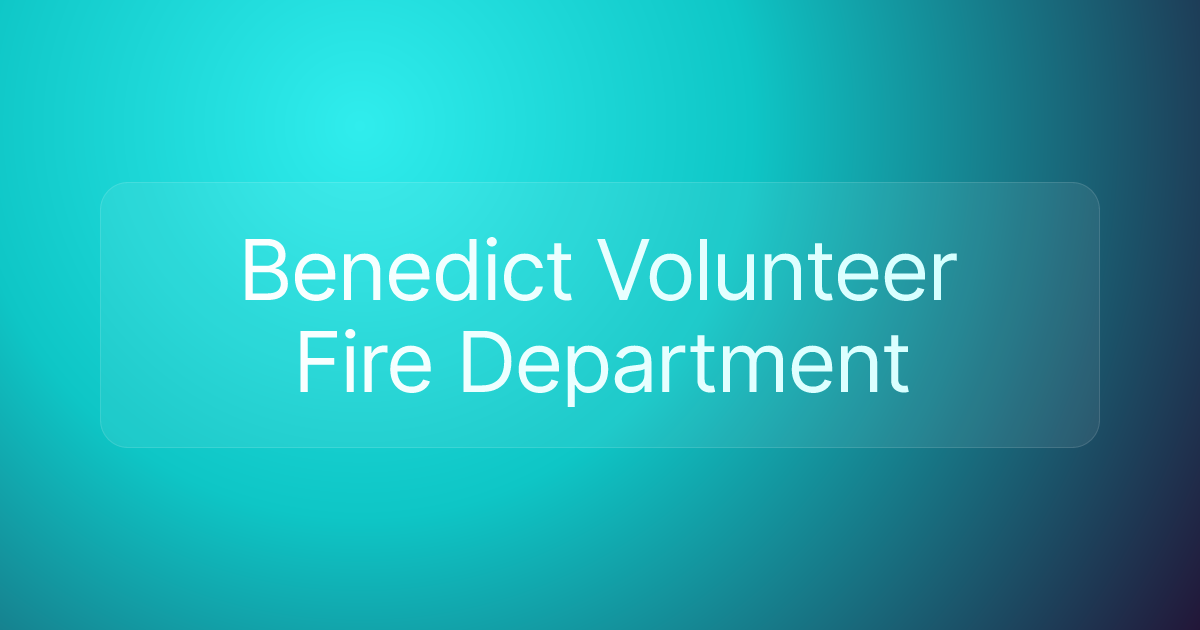 Benedict Volunteer Fire Department