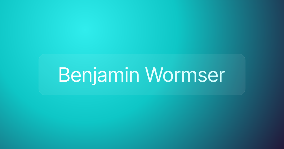 Benjamin Wormser