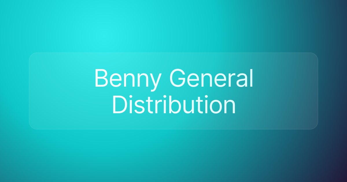 Benny General Distribution