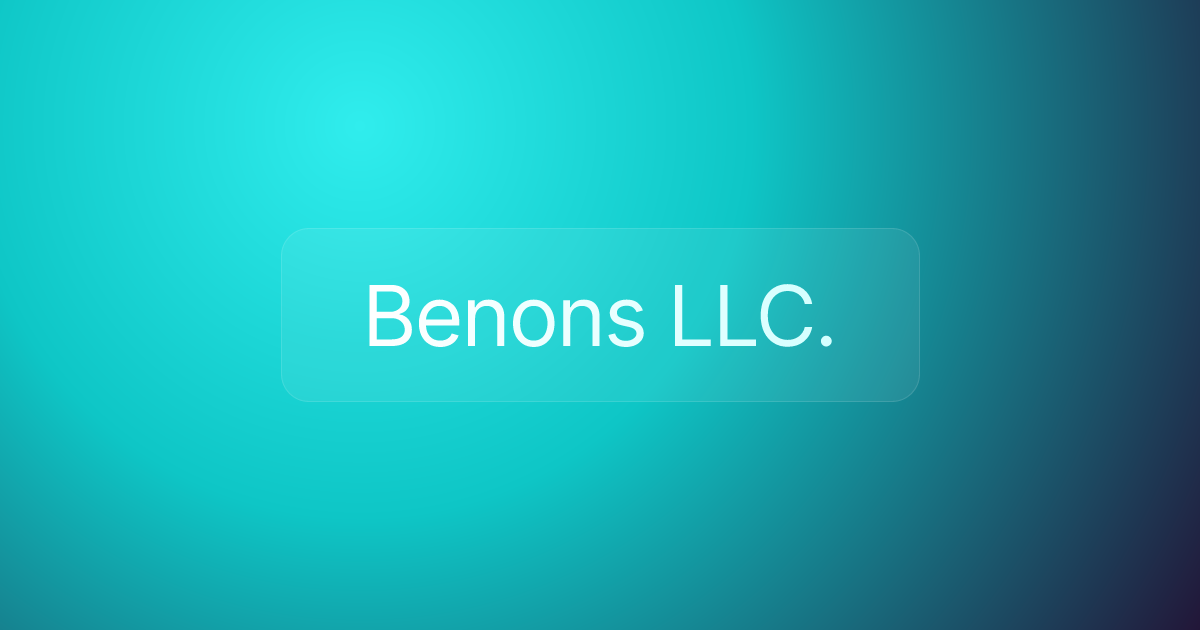Benons LLC.
