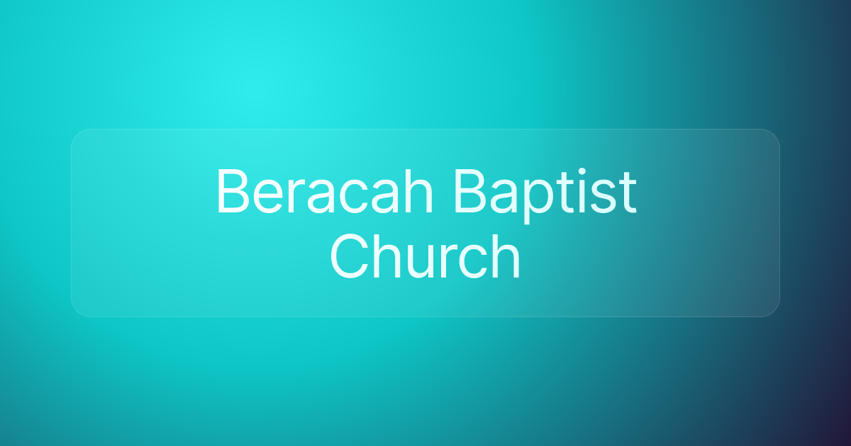 Beracah Baptist Church