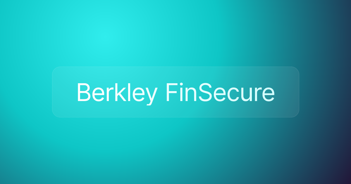 Berkley FinSecure