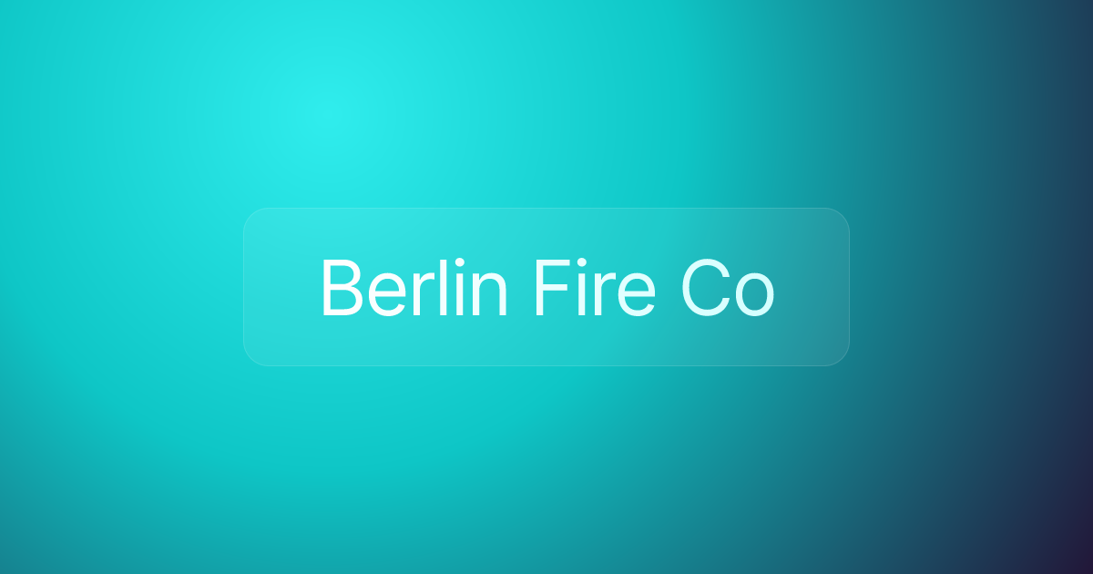 Berlin Fire Co