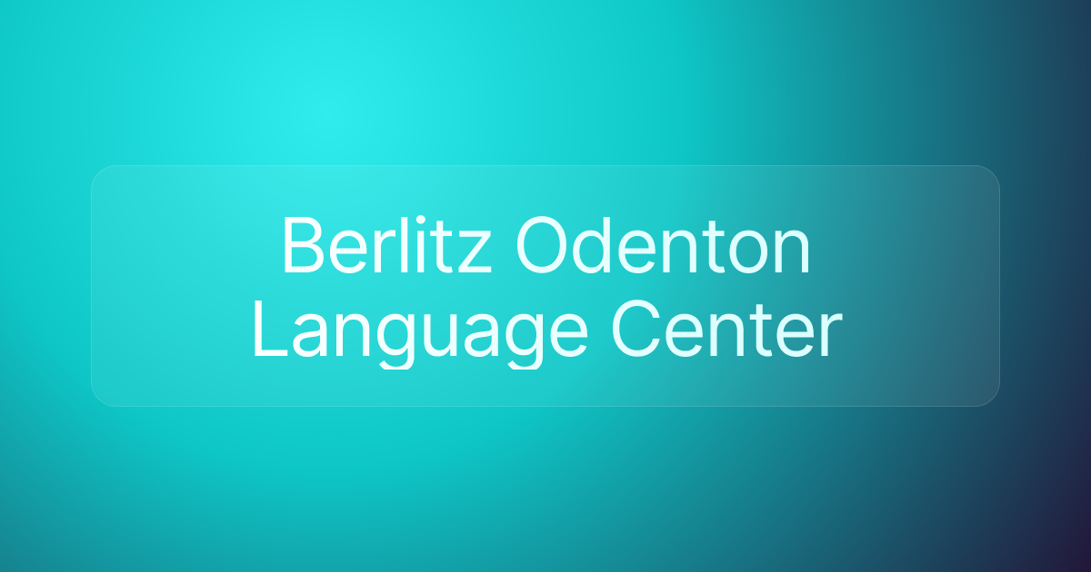 Berlitz Odenton Language Center