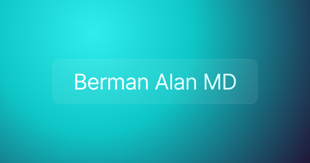 Berman Alan MD