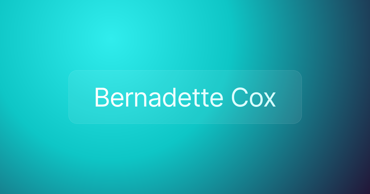 Bernadette Cox
