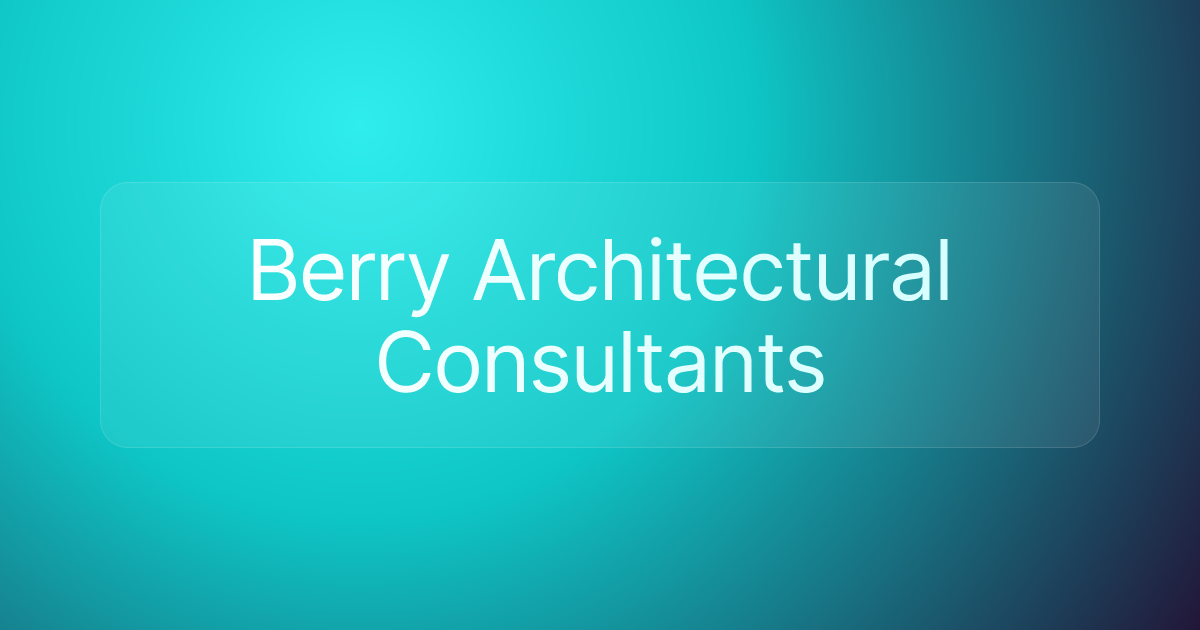 Berry Architectural Consultants