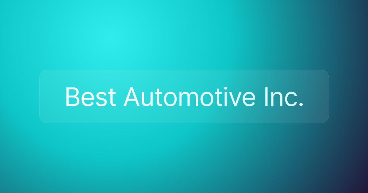 Best Automotive Inc.