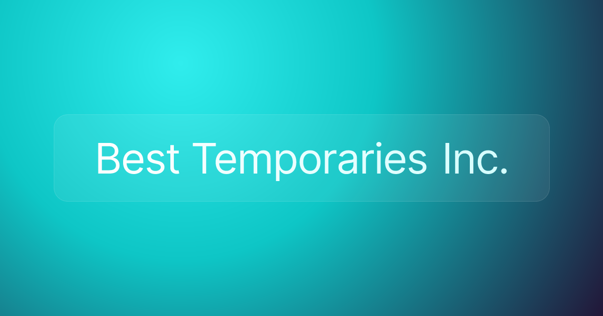 Best Temporaries Inc.