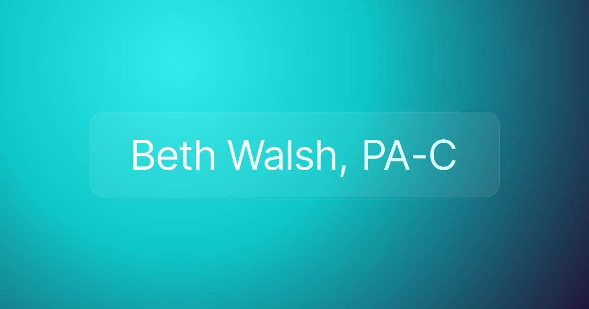 Beth Walsh, PA-C
