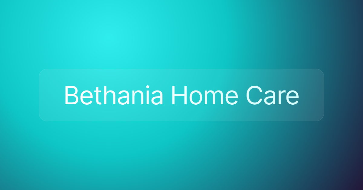 Bethania Home Care
