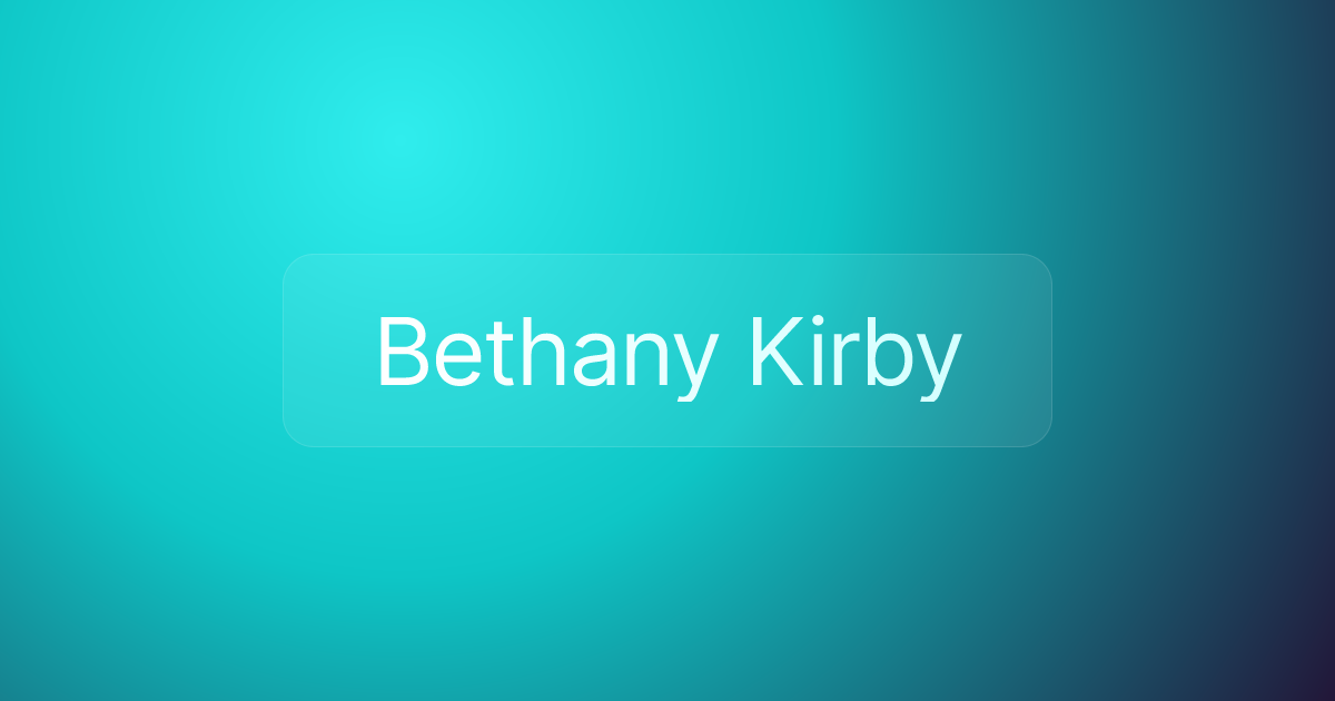 Bethany Kirby