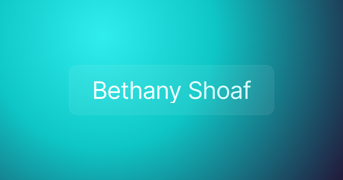 Bethany Shoaf
