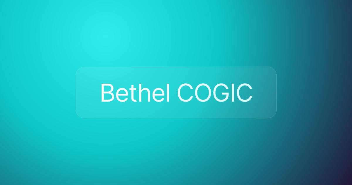 Bethel COGIC