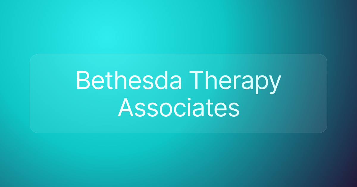 Bethesda Therapy Associates
