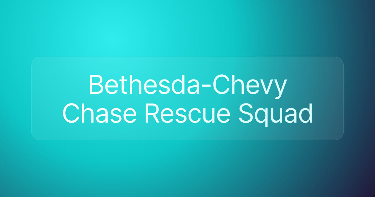 Bethesda-Chevy Chase Rescue Squad