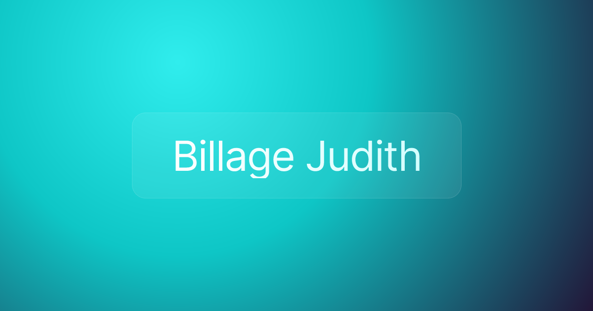Billage Judith