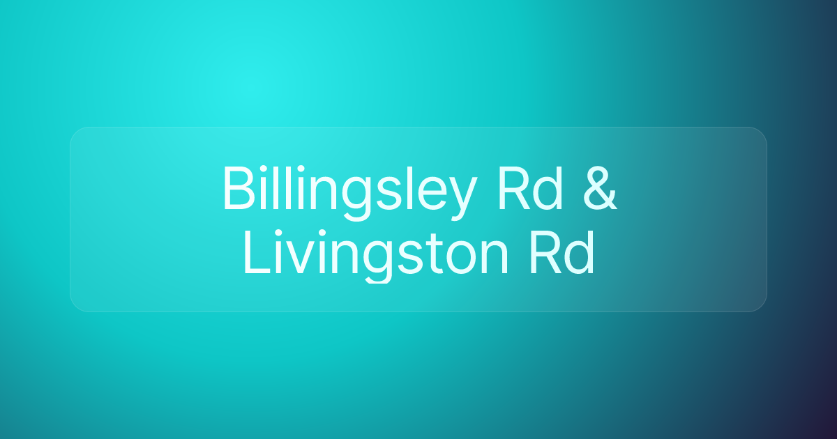 Billingsley Rd & Livingston Rd