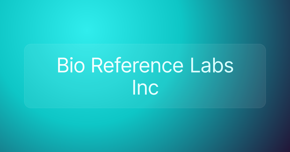 Bio Reference Labs Inc