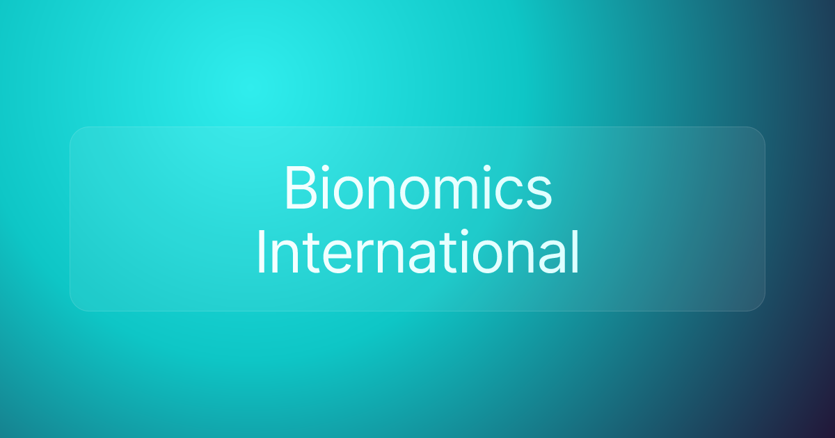 Bionomics International