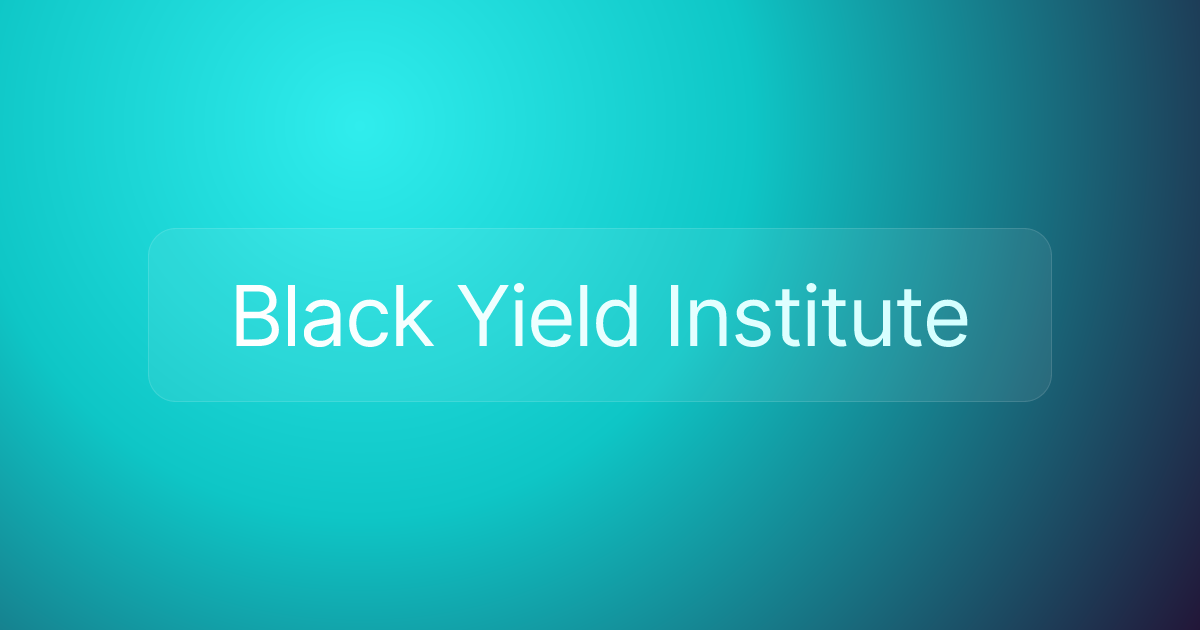 Black Yield Institute