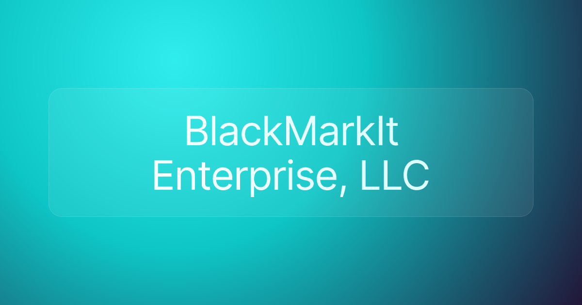 BlackMarkIt Enterprise, LLC