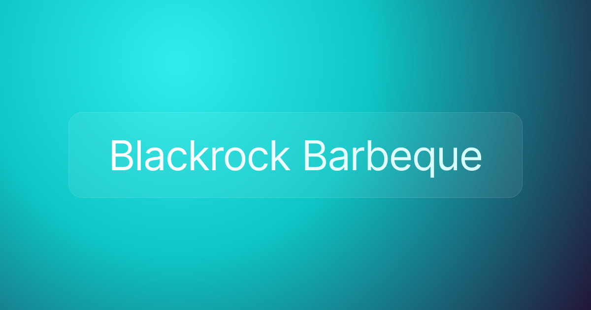 Blackrock Barbeque