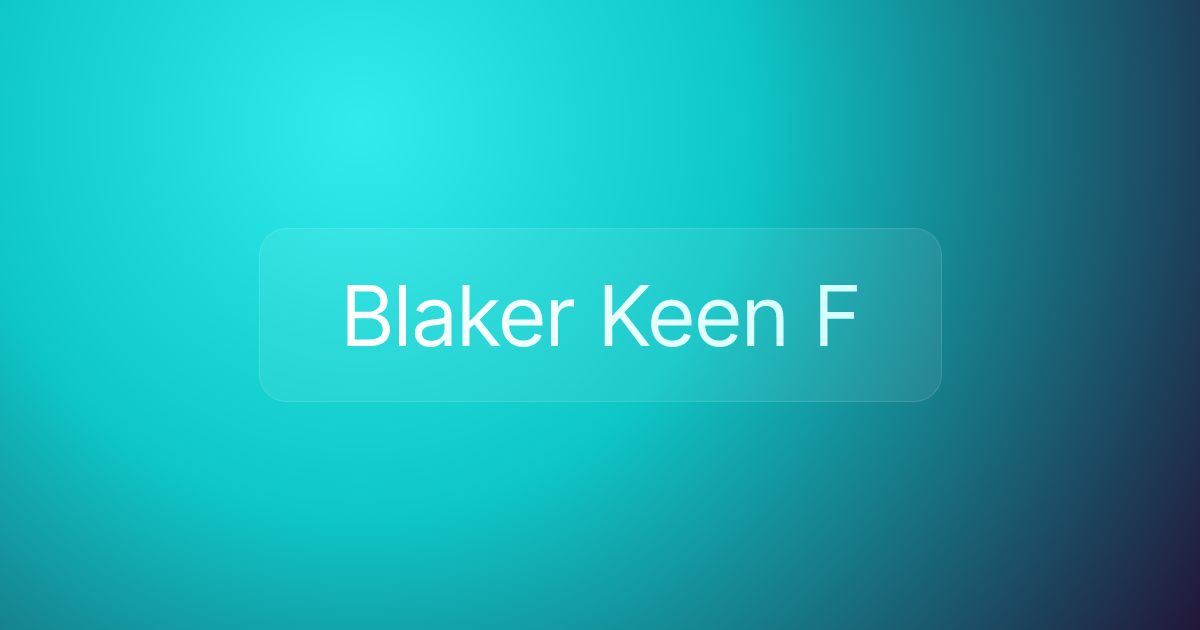 Blaker Keen F