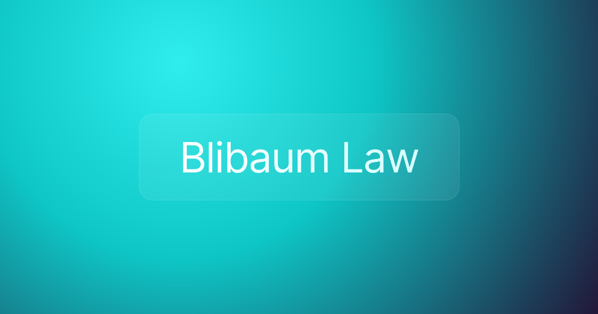 Blibaum Law