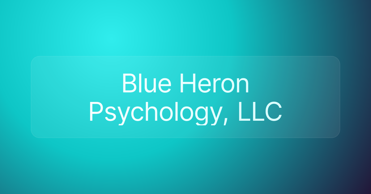 Blue Heron Psychology, LLC