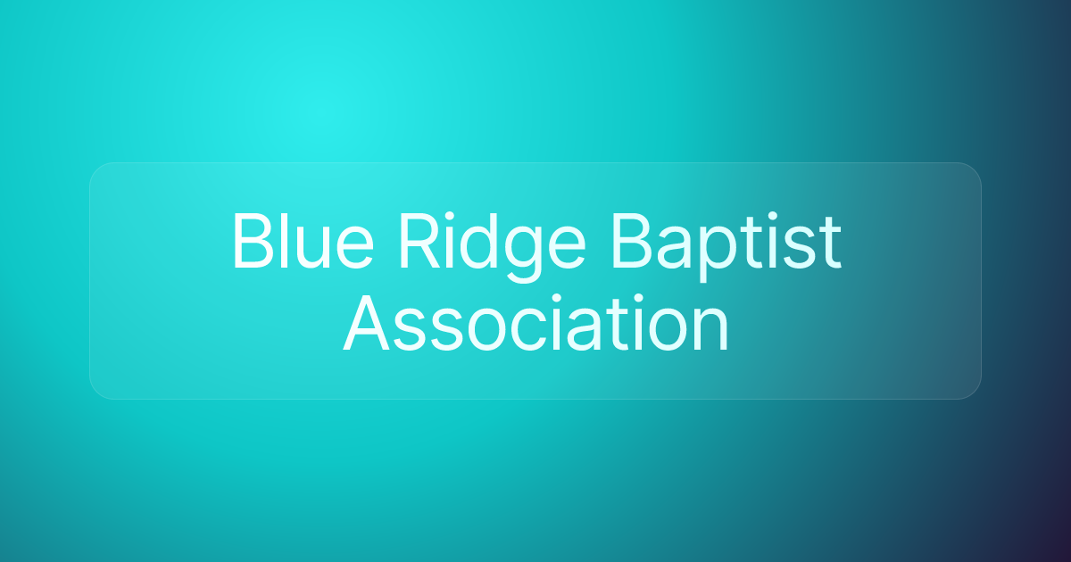 Blue Ridge Baptist Association