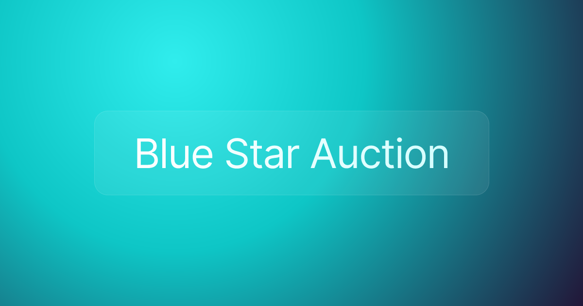 Blue Star Auction
