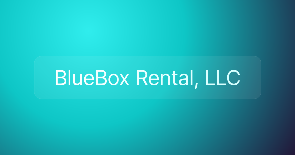 BlueBox Rental, LLC