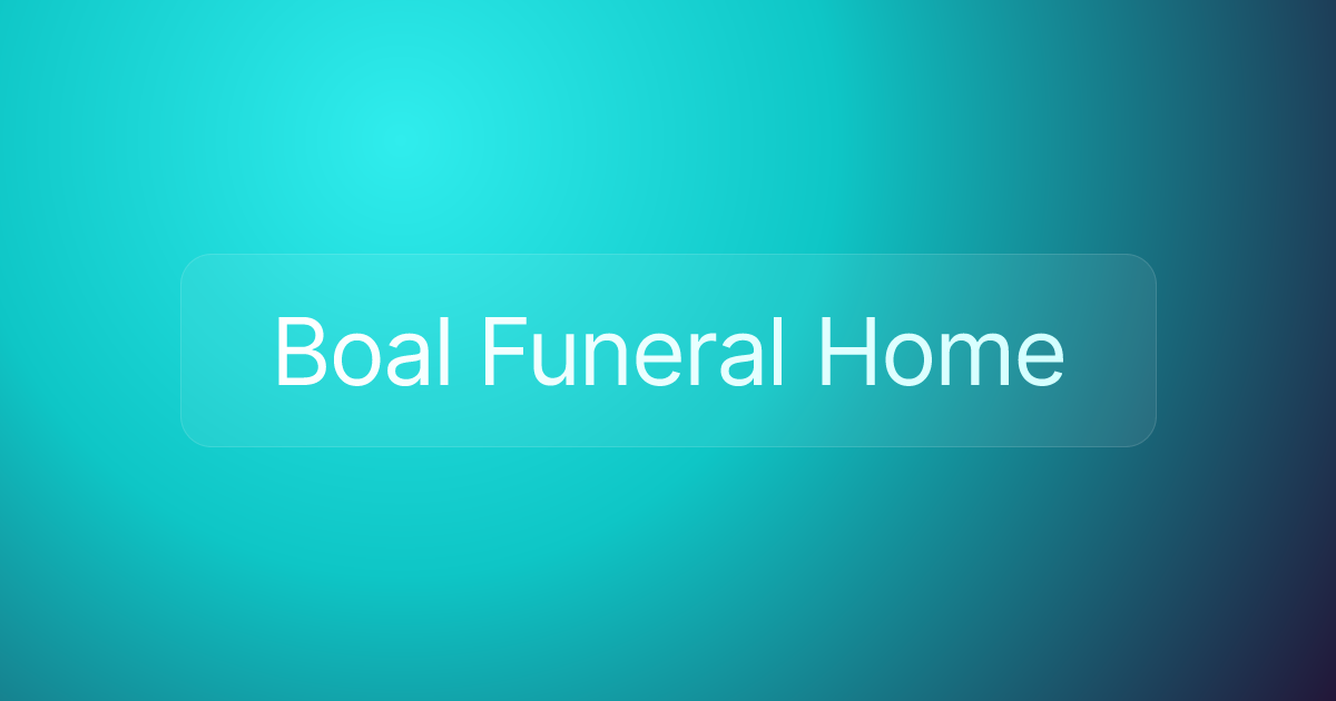 Boal Funeral Home