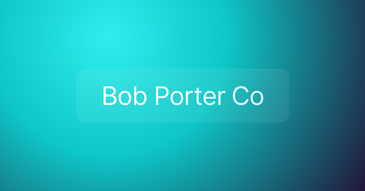 Bob Porter Co
