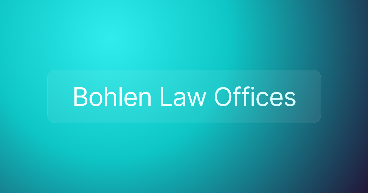 Bohlen Law Offices
