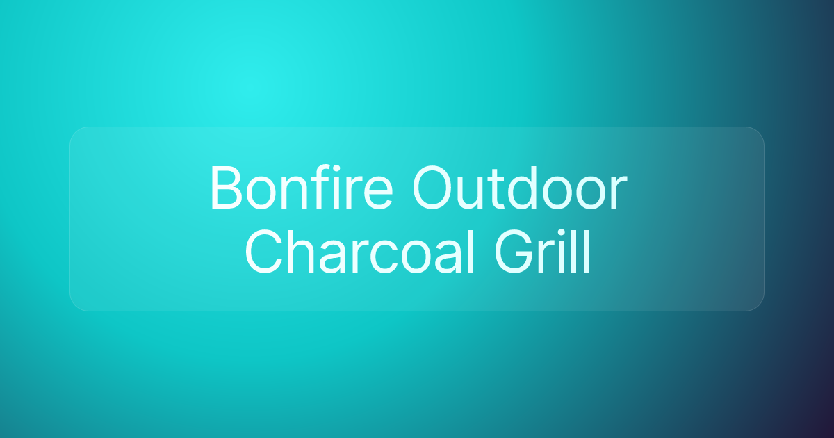Bonfire Outdoor Charcoal Grill