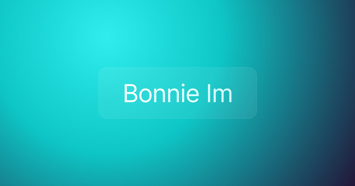 Bonnie Im