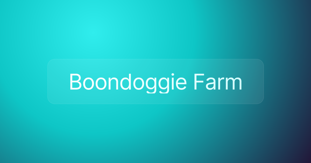 Boondoggie Farm