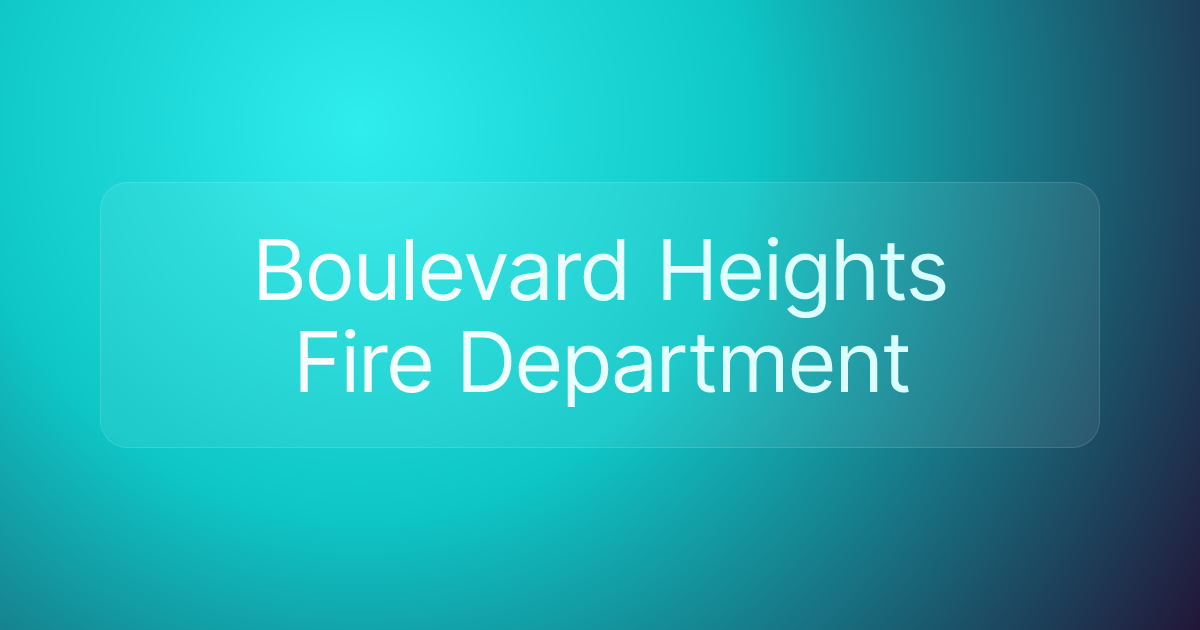 Boulevard Heights Fire Department
