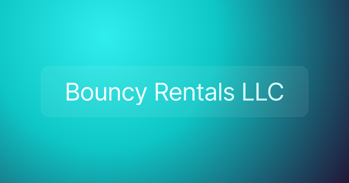 Bouncy Rentals LLC