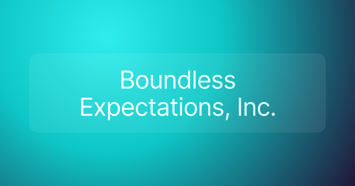 Boundless Expectations, Inc.