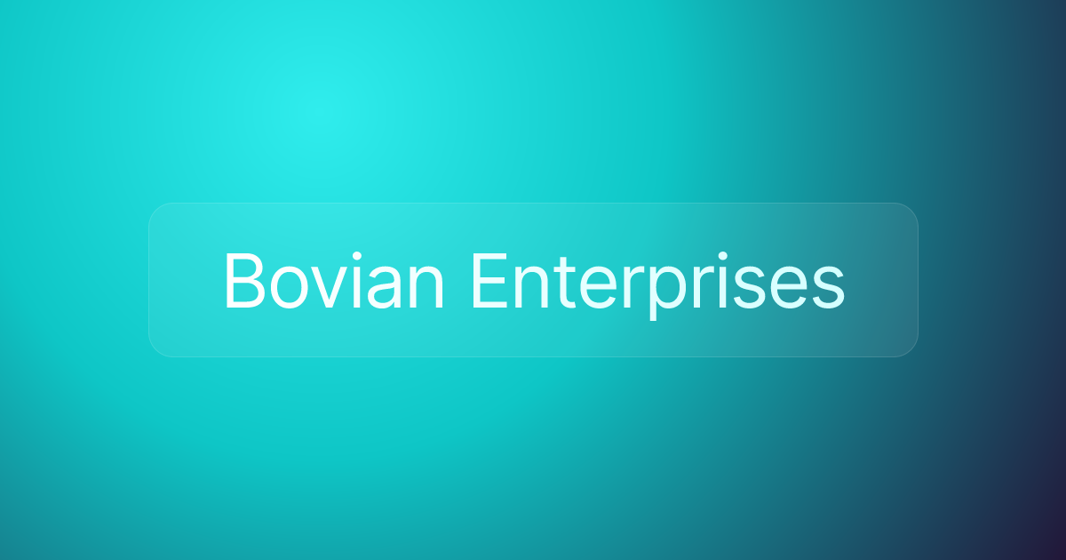 Bovian Enterprises