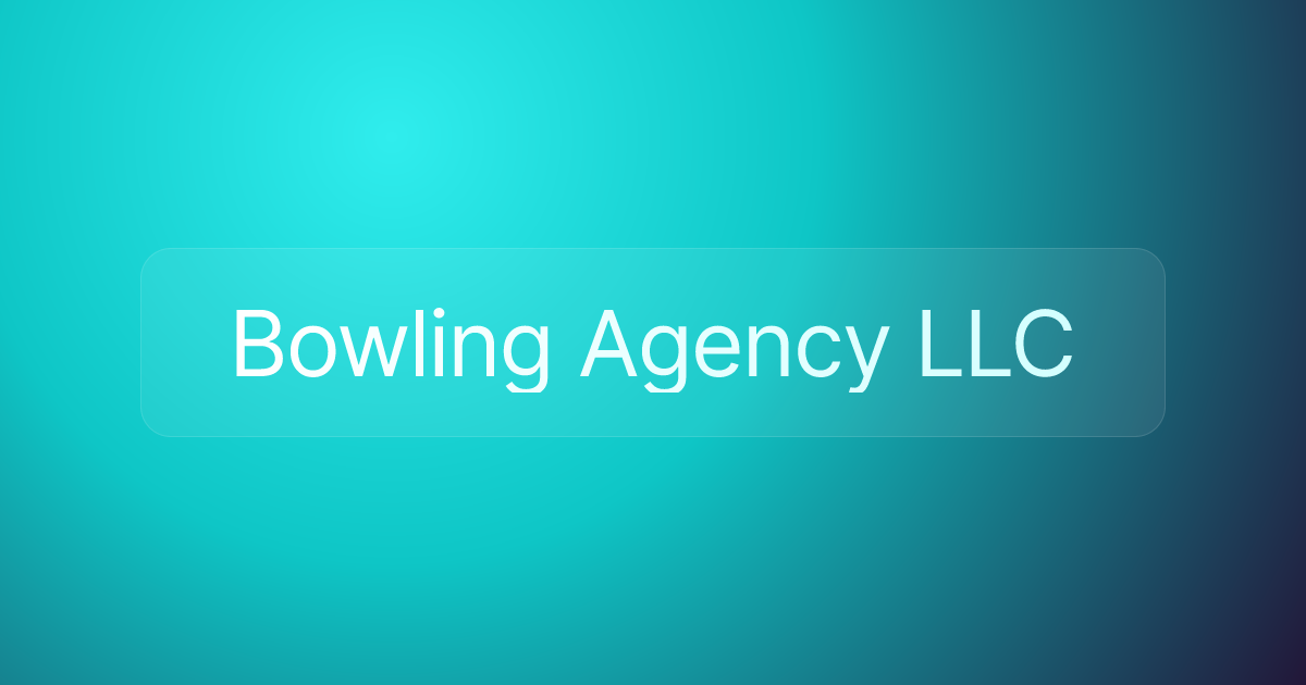 Bowling Agency LLC