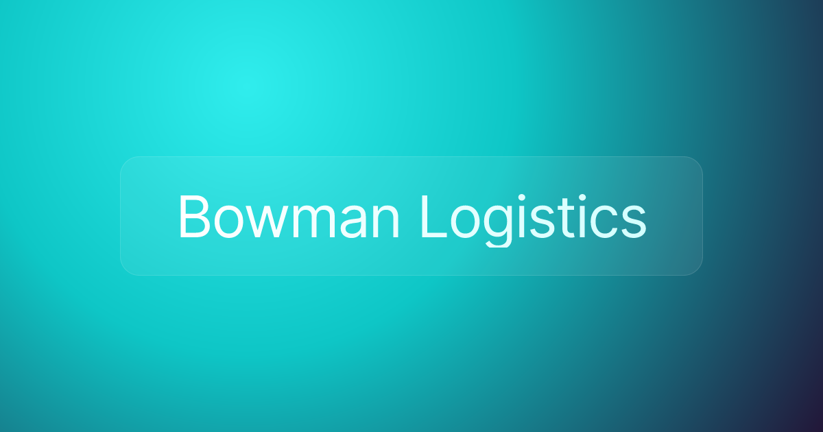 Bowman Logistics