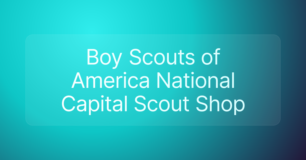 Boy Scouts of America National Capital Scout Shop