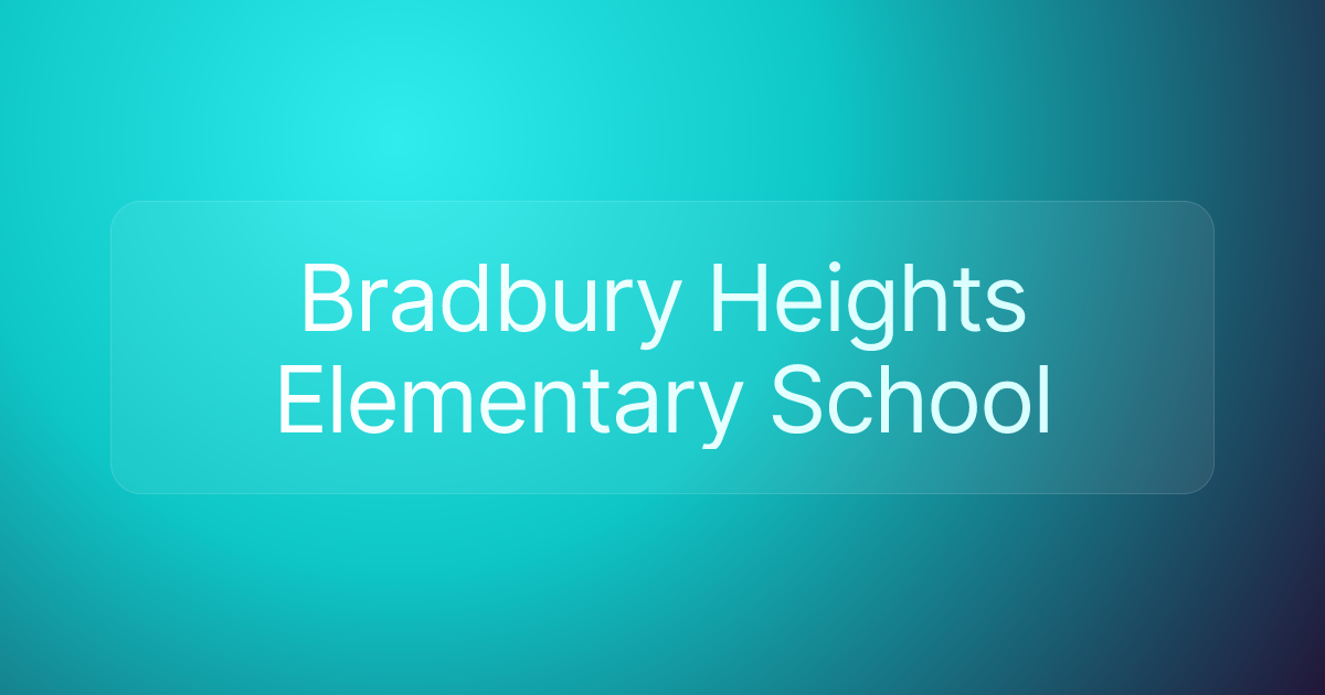 Bradbury Heights Elementary School