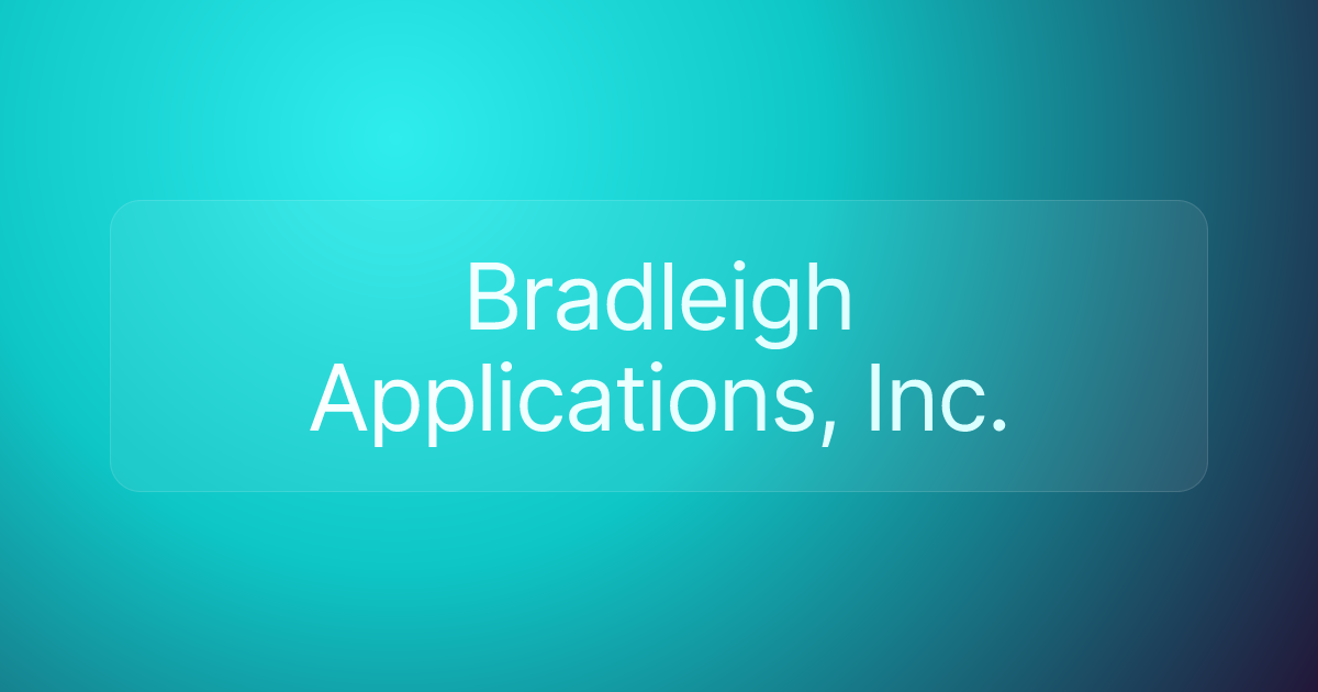 Bradleigh Applications, Inc.