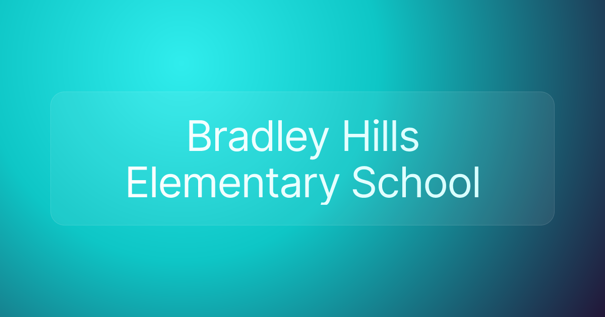 Bradley Hills Elementary School