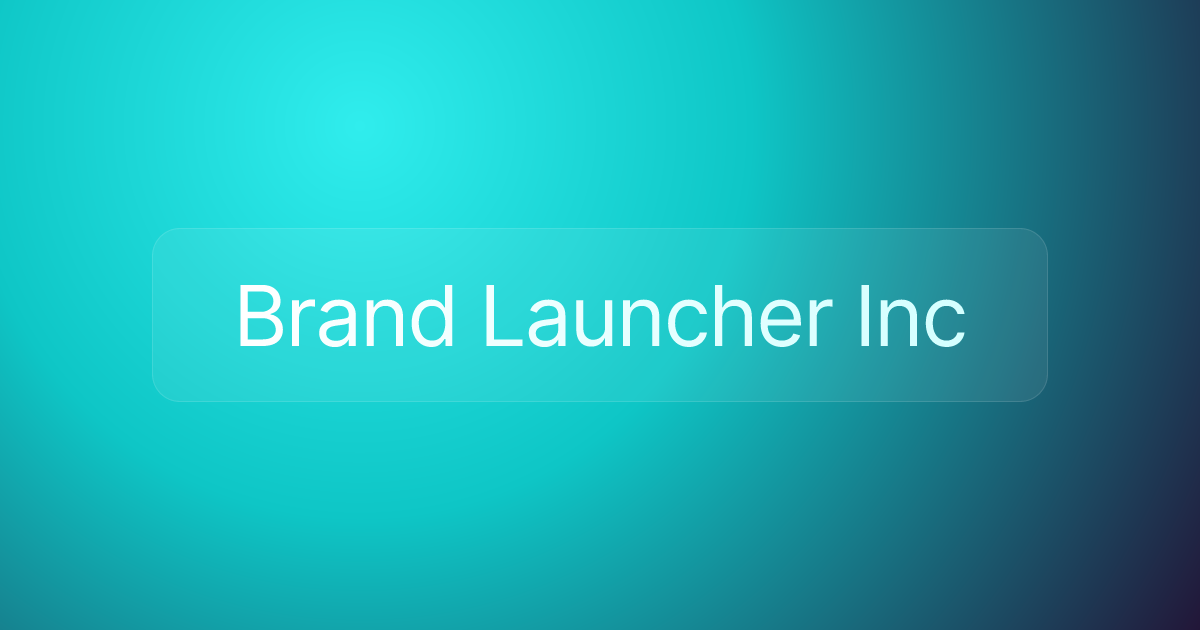 Brand Launcher Inc